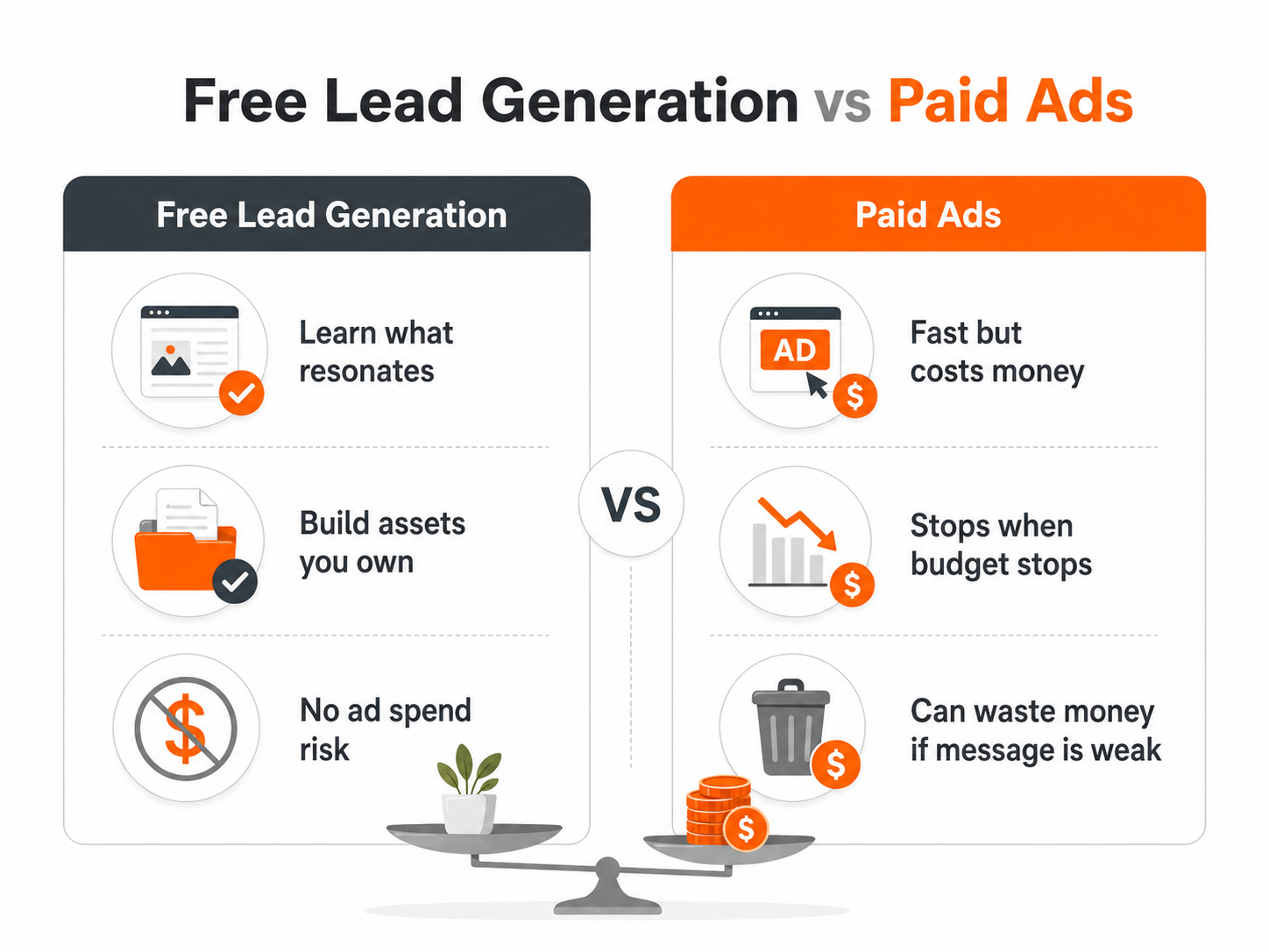 Complete lead generation system - lead magnet, landing page, email sequence, and free traffic